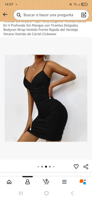 Vestido Negro BKEPDY Verano Elegante