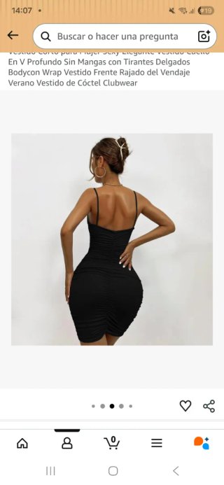 Vestido Negro BKEPDY Verano Elegante