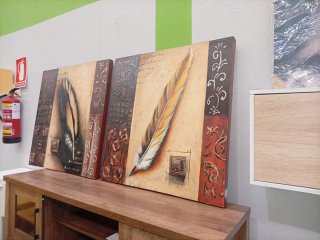 Cuadro Decorativo Plumas