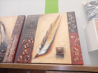 Cuadro Decorativo Plumas