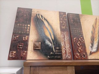 Cuadro Decorativo Plumas