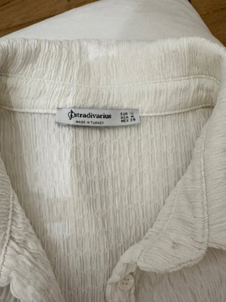 Camisa blanca elástica elegante Talla M