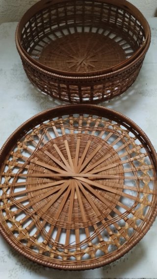 Cesto vintage intrecciato