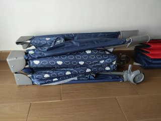 ¡¡NUEVA!! Cuna de viaje plegable azul