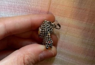 Charm Gatito Swarovski Vintage Brillantes