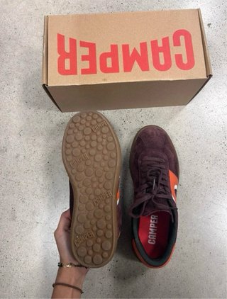 Zapatos Camper Pelotas Soller Granate y Naranja