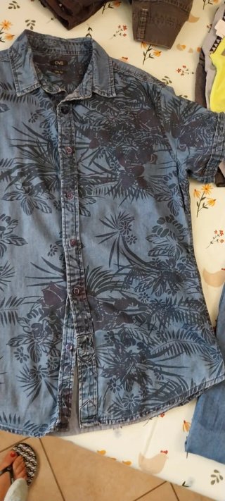 3 camicie uomo: jeans, polo, fantasia