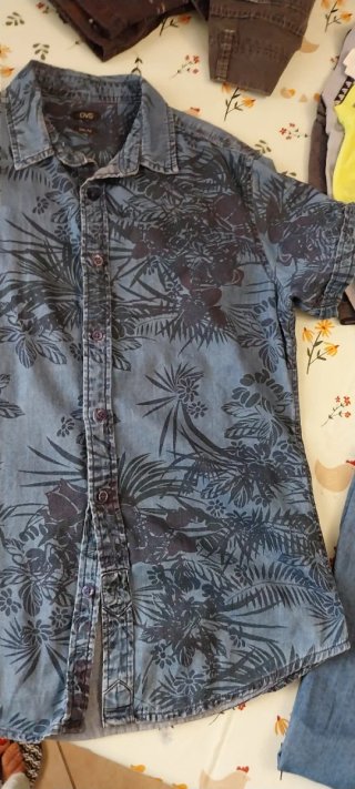 3 camicie uomo: jeans, polo, fantasia