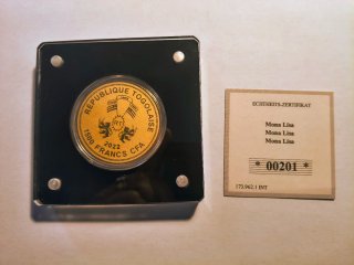 Moneta oro 999 La Gioconda