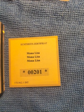 Moneta oro 999 La Gioconda