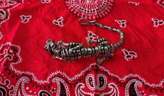 Pulsera articulada Tigre de Bengala Plata