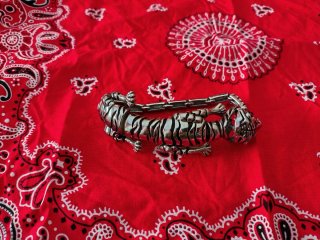 Pulsera articulada Tigre de Bengala Plata