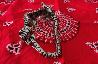 Pulsera articulada Tigre de Bengala Plata