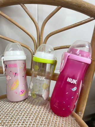 3 Biberones Nuk 300ml 300ml 350ml