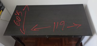 Escritorio madera estilo clásico negro