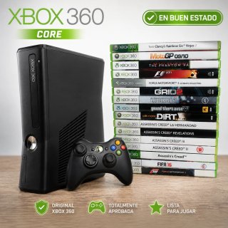 Xbox 360 Core Negro + 16 Juegos