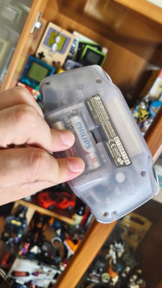 Game Boy Advance transparente.