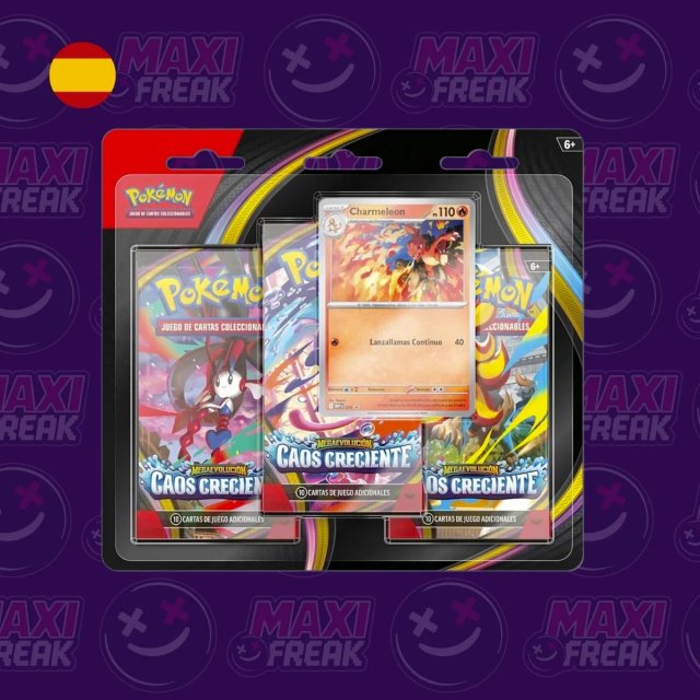 Blister 3 Sobres Pokémon Caos Creciente
