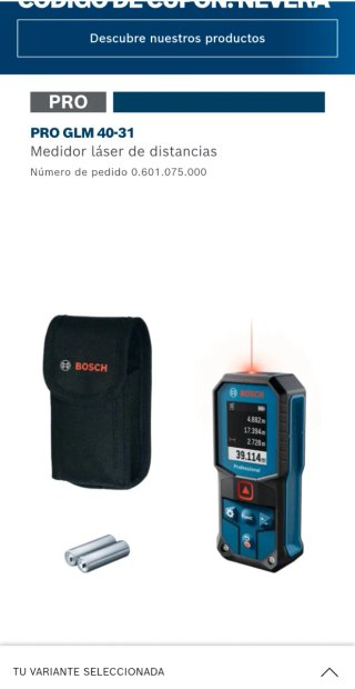 Medidor Láser Bosch GLM 40-31