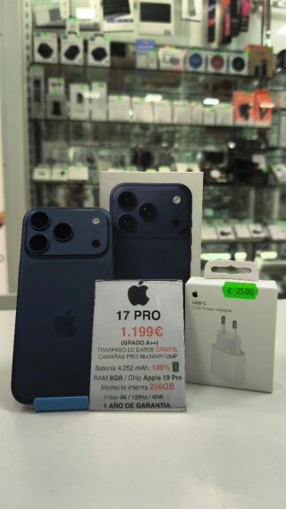iPhone 17 Pro 256GB Azul 100% Batería