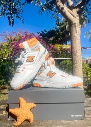 New Balance 650 Talla 44 Naranja Blanco