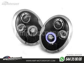 FAROS DELANTEROS OJOS DE ANGEL PARA MINI COOPER 2001-2006