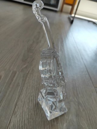 Violonchelo de cristal decorativo