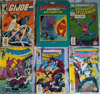 Lote de 59 comics clásicos, entre 1984 y 1996.