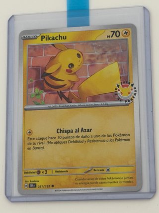 Pikachu 051/162 Promo Día de Pokémon 2025