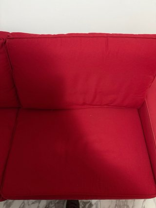Sofá Ikea 3 plazas rojo