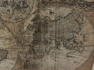 Cuadro Mapa Mundi antiguo Maison Dumonde 93x73cm