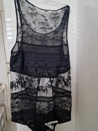 Body Etam encaje negro Talla L