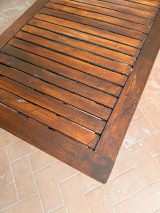 Mesa de teca exterior