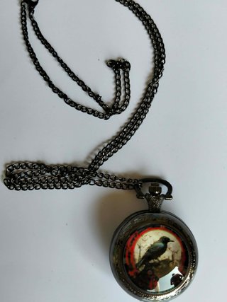 Orologio da taschino Goth Corvo Steampunk