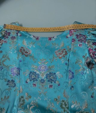 Vestido Fallera turquesa
