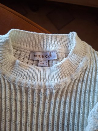 Maglioncino ICE & CHIC bianco taglia L