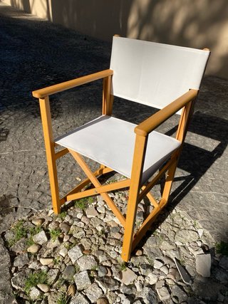 4 Sillas Director Plegables Madera