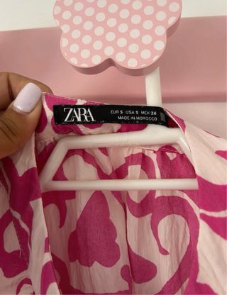 Vestido Zara estampado