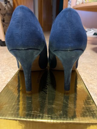 Zapatos lefties de tacón azul