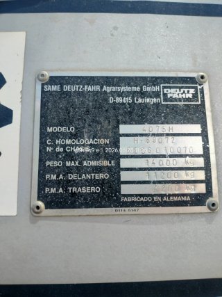 Cosechadora Deutz-Fahr 4075H
