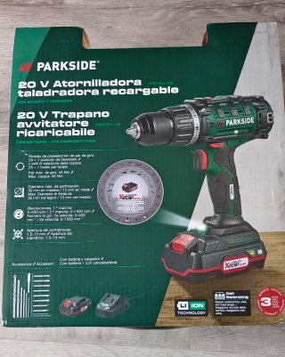 Taladro Atornillador Parkside 20V