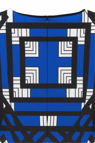 Nuevo Vestido Geométrico Tricolor T. S