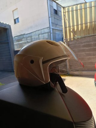 Casco Moto HJC Plata