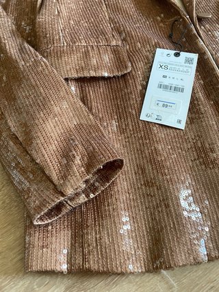 Americana Zara Lentejuelas Talla XS