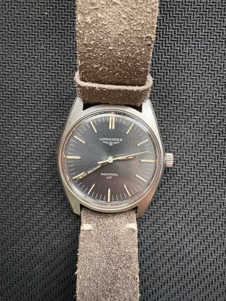 Longines Admiral HF Reloj azul vintage