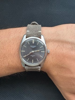 Longines Admiral HF Reloj azul vintage