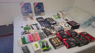Lote Electrónicos: Mandos, Auriculares, Cámara Etc