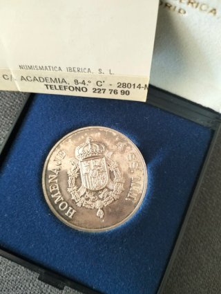 Moneda Homenaje SSMM Plata 1000/1000 28g