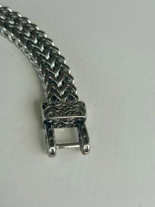 Bracciale Lupo Gotico Acciaio Argento