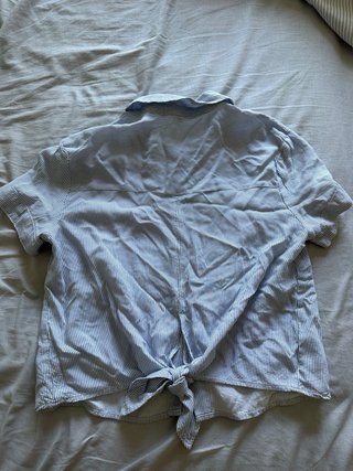 Camisa corta de rayas